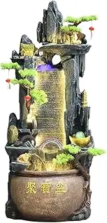 Fountain Rockery Water Decoration, Living Room Courtyard Water Circulation Fountain Landscape, Office Decoration Fish Tank for Gardens(S)