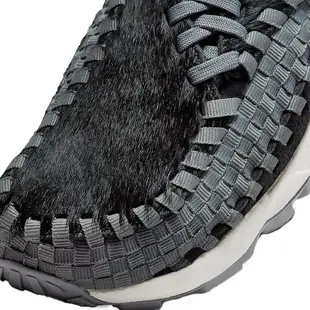 NIKE 女鞋 W AIR FOOTSCAPE WOVEN BLACK SMOKE GREY 編織鞋 馬毛 黑灰【FB1959-001】