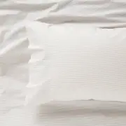 Harper Home Organic Cotton printed Sheet set Stripe - Stone