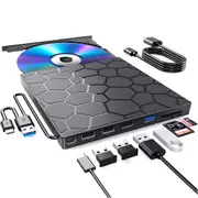 External DVD Drive USB3.0 Type C Disc Player Burner Reader Writer For PC Laptop