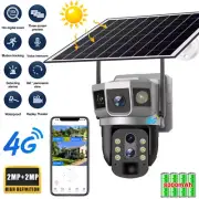 10x Digital Zoom 4G Solar Security Camera Dual Lens PTZ CCTV V380 Pro