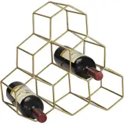 Sterling Industries 51-026 Angular Study Gold Wine Rack