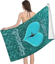 [ObabO] I Love Gymnastics Luxurious Bath Towel,Ultra Soft And Highly Absorbent,Thick Large Bathroom Towels 80 X 130 Cm