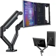 Dual Monitor Desk Mount up to 32 inches,Adjustable Dual Monitor Stand, Load 3-9kg per Desktop Monitor Mount Rotation for Home Office with Tilt, Rotation, Cable Management,Swivel