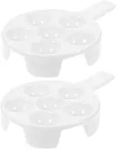 CRILSTYLEO Ceramic Escargot Plate Footed Porcelain Dish for Baking Snails Snail Serving Plate for Entertaining Home Gatherings