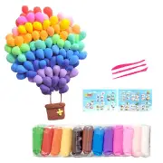 DIY Air Dry Clay Plasticine 12 Colors Modelling Clay Tools Craft Ultra Light Cla