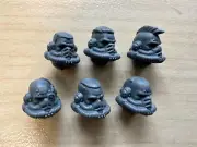 Primaris Eradicators - Heads x 6 - New off Sprue - Warhammer 40k