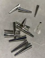 Silver Plated cones 24mm Long 20 pieces