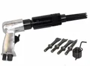 Air Hammer Chisel Pumch & 19 Needle Scaler 4 Chipping Riveting Cutting Piercing