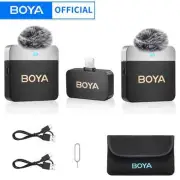 BY-M1V Wireless Lavalier Lapel Condenser Microphone for iPhone Android Smar