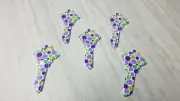 5 Key Blanks Custom Polka Dots Pastel SC1 68