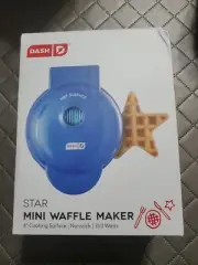 New Dash Mini Star Waffle Maker