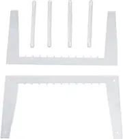 Record Storage Holder Transparent Acrylic Organizer Stand Detachable Versatile Record Rack for Displaying Albums and Magazines Clear Durable Material 34.8x16.6x19cm
