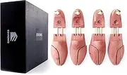 [Esvioniq] Cedar Shoe Tree with Twin Tubes Shoe Trees Sizes 3-14 Red Cedar Wooden Shoe Trees For Men And Women