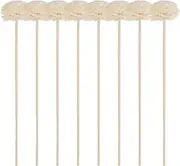 10Pcs Natural Flower Rattan Diffuser Sticks for Aromatherapy Fragrance Oil Diffuser for Home Decor Relaxing Aromas Living Bedroom Kitchen Office
