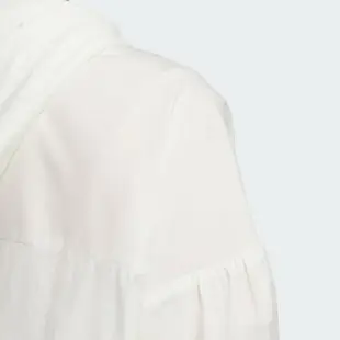 【adidas 愛迪達】外套 女款 運動連帽外套 TECH UPF HD JKT 米白 IM8837