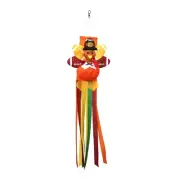 42 Inch Turkey Windsocks Decorative Holiday Turkey Windsock with Streamers Th...