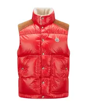 Moncler Ardeche Button-Up Down Vest 2 Scarlet
