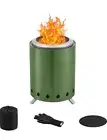 Tabletop Fire Pit with Stand Low Smoke Mini Fire Green 6.7”