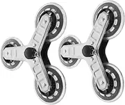 NULYLU 2pcs Pull Triangular Wheel Stair Climbing Wheel Luggage Cart Casters Shopping Trolley Caster Trolley Wheels Hand Truck Wheels Cart Casters for Climbing Triangle Cart Wheels
