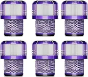 Hepa Filter，Compatible For Dyson，V11 Hepa Filter Robot Vacuum Cleaner Accessories V11 V15 SV14 Washable Detection Vacuum Filter Repla(6pcs)