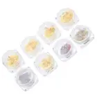 8 Boxes Metal Nail Studs Diy Christmas Crafts Sequins Christmas Metal Nail Art