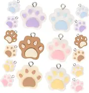 [PLAFOPE] Adorable Dog Paw Charms for Jewelry Making Craft Charms for Diy Necklace Bracelet
