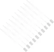 Angoily 10 Pcs Super Fine Beaded Needles Threader for Beading Knitting Embroidery Jewelry Making Stainless Steel Straight Needles