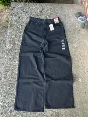 NEW! Levi's Women's High-Rise Cinch Baggy Jeans - Black - Size 29 x 31 NWT jnco