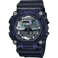 在飛比找PChome24h購物優惠-CASIO 卡西歐 G-SHOCK 工業風金屬光雙顯計時手錶