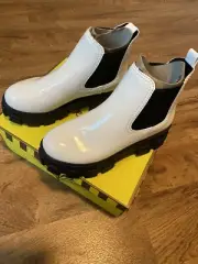 Sam Edelman Circus Women Platform Chelsea Boots Darielle Size US 7M White
