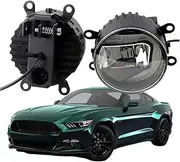 2IN1 Design LED Fog Light With DRL Funtion Compatible With Mustang 2005-2017 (Except GT Model) Car Fog Daytime Running Lamp 2 Pieces