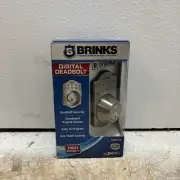 New Brinks 2780-119 Electronic Digital Deadbolt w/Backlit Keypad Satin Nickel C4
