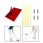 Golf Alignment Stick Holder Set Practice Plate Posture Correction Professional
