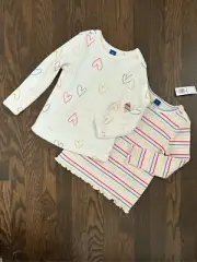 NEW OLD NAVY Toddler 2T Valentine Long Sleeve Knit Tops Lot Bundle