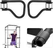 Compact Solid Dip Bar Handles for Home Gym - Targets Chest, Shoulders, Triceps