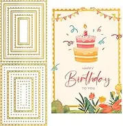 INFUNLY 13pcs Rectangle Hot Foil Plate Glimmer Hot Foil Plates Bundle Pink Metal DIY Foil Paper Plate for DIY Embossing Scrapbooking Decor Greeting Cards Making