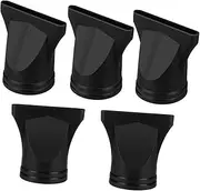 5pcs Hair Dryer Diffuser Nozzle Attachment Concentrator Nozzle for Smooth Hair Durable Plastic Design for Salon Styling Compatible with Dryers