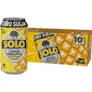 Solo Lemon Pineapple Flavour Zero Sugar 375mL x 10 pack