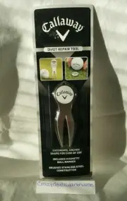 Callaway Divot Repair Tool and Golf Ball Marker - Silver ~ NEW ~ FAST SHIPPING