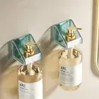 2pcs Wall Mounted Soap Dispenser Rack Hand Soap Wall Hanger Kitchen