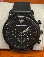 Emporio Armani AR1918 Men's New Chronograph Quartz Movement Black Watch