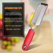 RED- Citrus Zester & Cheese Grater, Lemon Zester with Razor-Sharp Blade