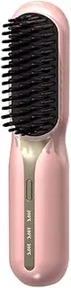 Electric Hot Comb Hair Straightener - Fast Heating, Portable, Anti-Scald, Ideal for Travel, Beard & Hair Styling B