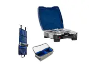 Kings Single Burner Gas Stove + Hanging Camp Caddy +Clear Top Canvas Bag - Small
