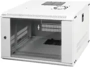6RU Wall Mount Network Cabinet Data Server Rack Enclosure with Lockable Glass