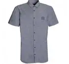Hugo Boss Magneton_1 Short Sleeve Casual Dress Button Dark Blue Shirt XXL 2XL