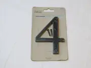 Perfect Home 848974 4 inch black mailbox house number # 4 NOS