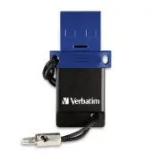 Verbatim 16gb Store 'n' Go Dual Usb 3.0 Flash Drive For Otg Devices - Taa