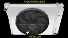 CHAMPION 3 ROW ALUMINUM RADIATOR SHROUD 16" FAN 68 69 70-74 CHEVY NOVA 21" CORE